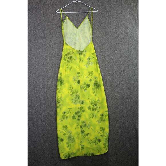 Zara Green Printed Blogger Favorite Backless Maxi Dress size XS - Picture 4 of 7